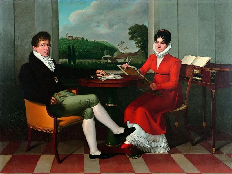 1784-Wilhelm Titel - Gaspare Spontini e sua moglie